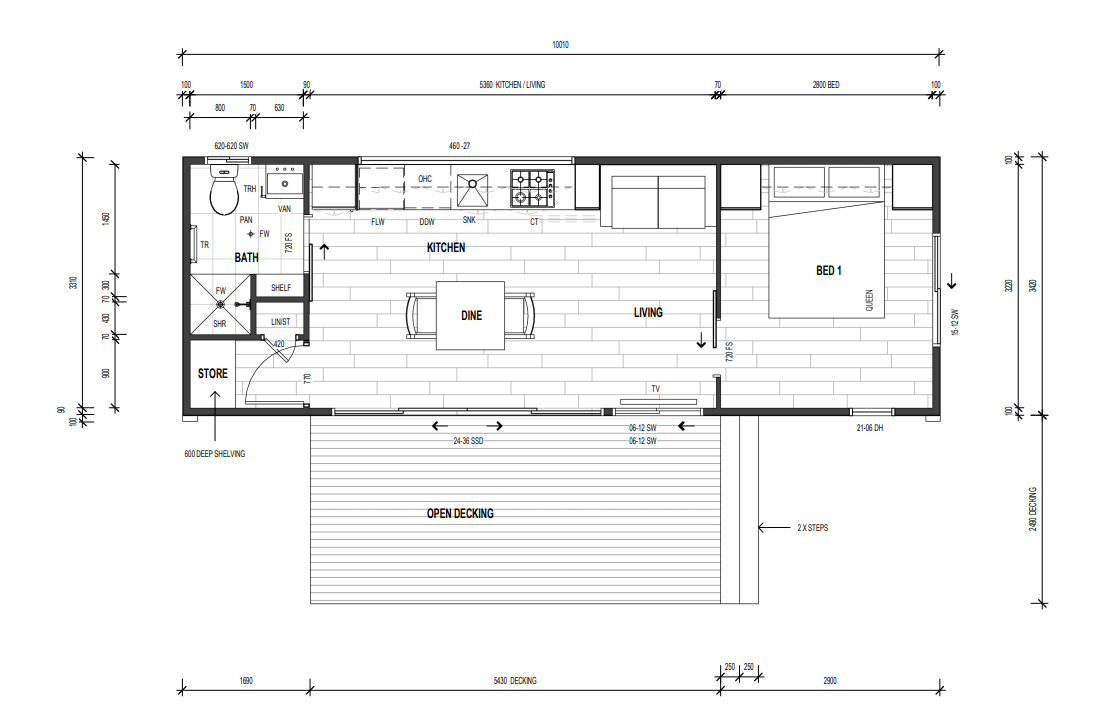 Additional Floor Plans for 1 Bedroom Modular Solutions