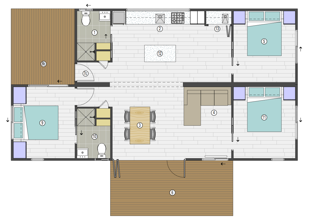 Modular Floor Plans for 3 Bedroom Modular Solutions