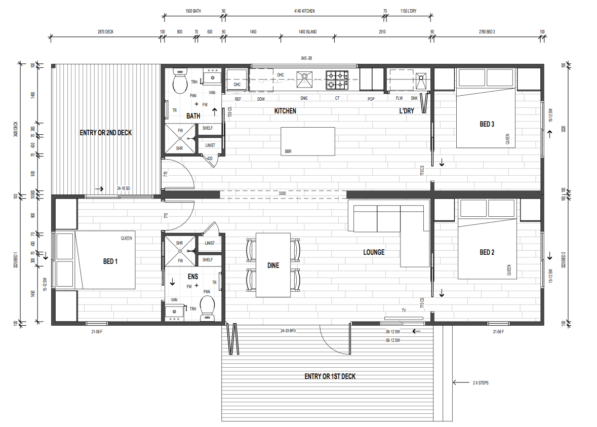 Additional Floor Plans for 3 Bedroom Modular Solutions