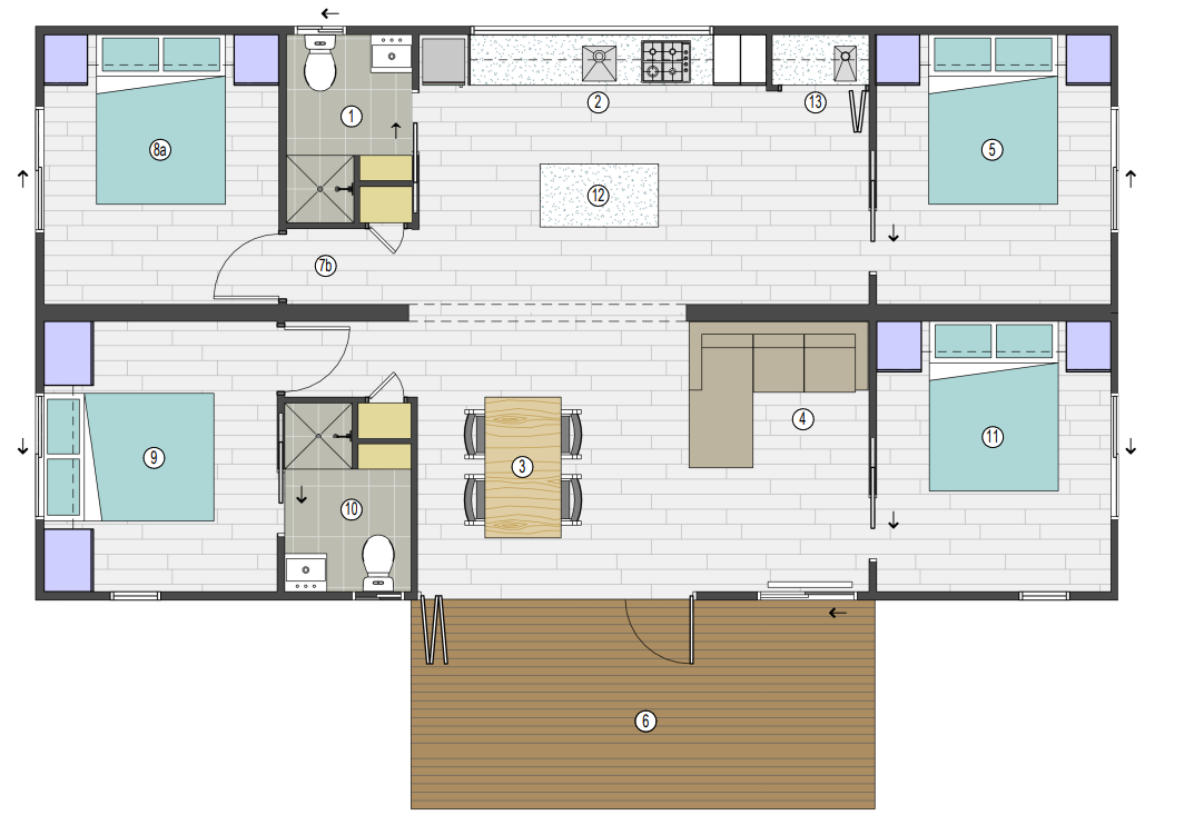 Modular Floor Plans for 4 Bedroom Modular Solutions