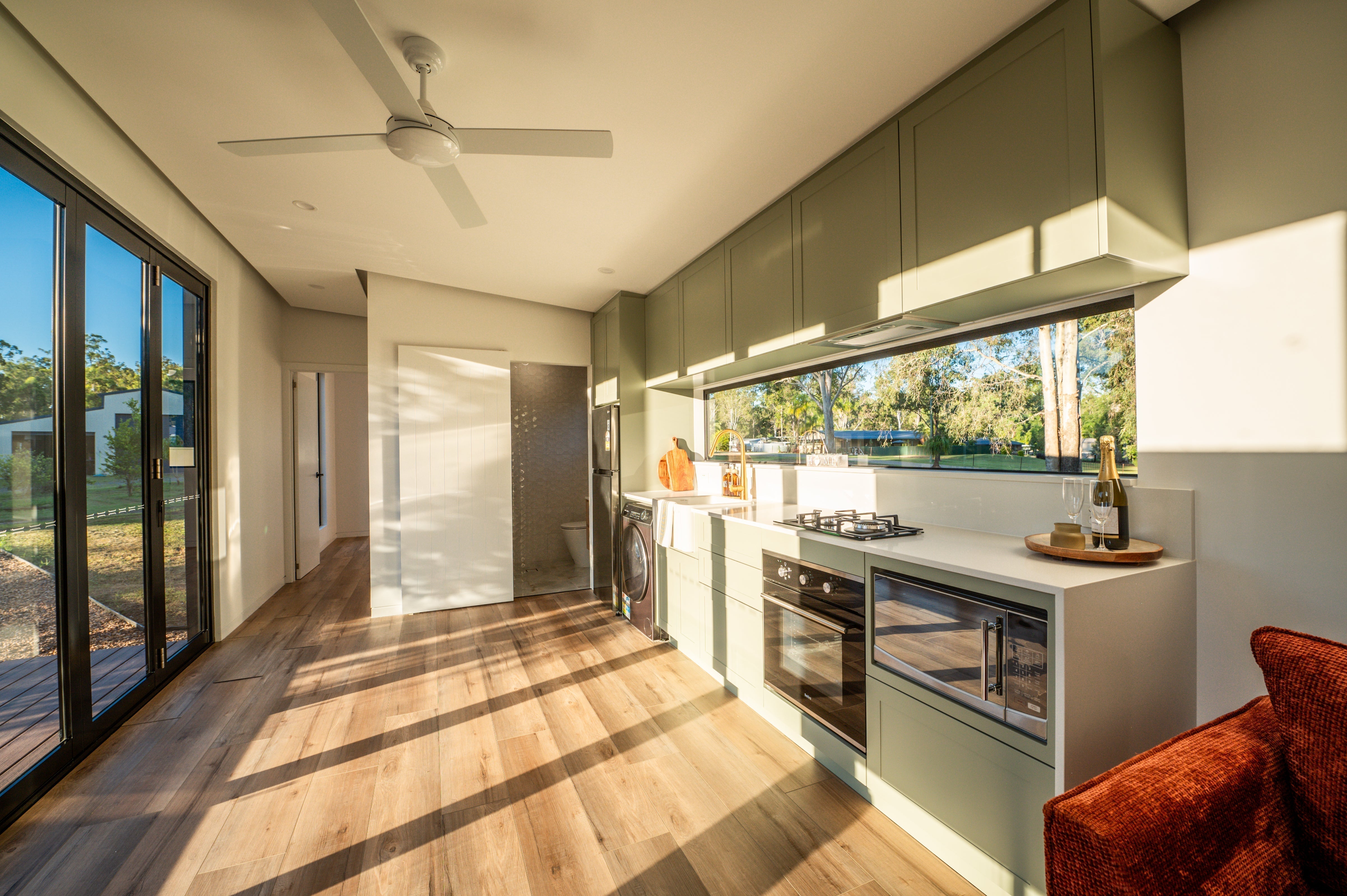 Durable modern modular home on an elevated foundation in Australia