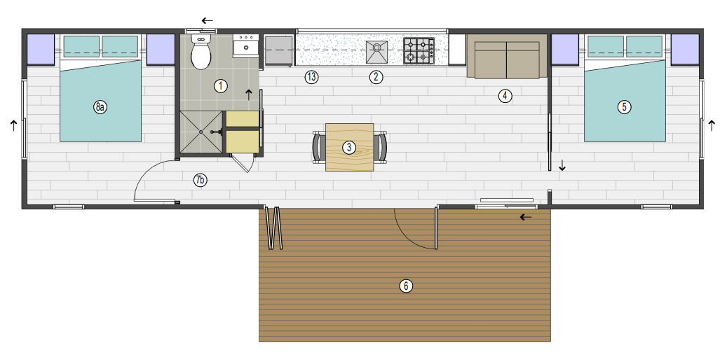 Modular Floor Plans for 2 Bedroom Modular Solutions
